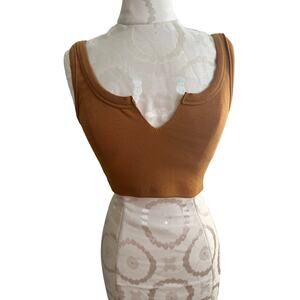 A Father’s Love Ribbed Burnt Orange Sports Bra Medium